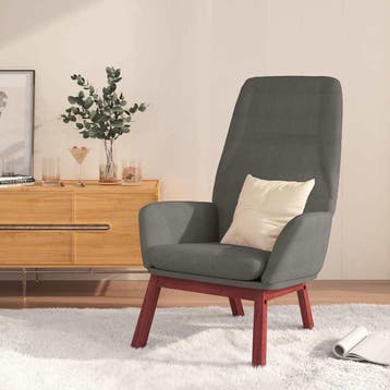 vidaXL Relaxstoel stof lichtgrijs, Verzenden, Nieuw
