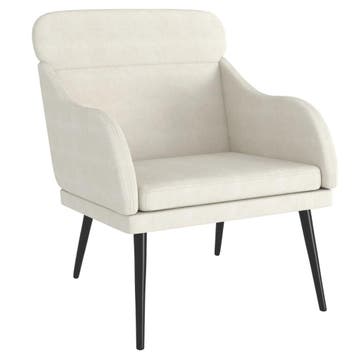 Fauteuil Fluweel - 41% Retour Deal, pak je kans!, Verzenden, Minder dan 75 cm, Zo goed als nieuw, 75 tot 100 cm