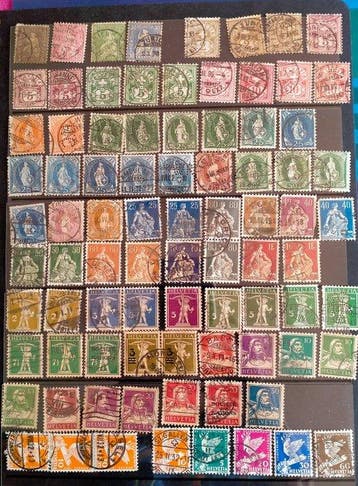 Suisse 1862/1937 - Timbres suisses classiques : Helvetia, Postzegels en Munten, Gestempeld