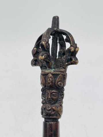 Servicebel - China - Tibetaanse bel met Vajra, Antiek en Kunst