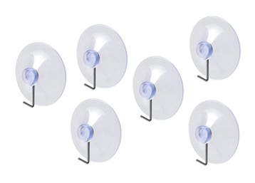 Set van 40 PVC zuignapjes met metalen haakje (40 mm diamete, Verzenden, Nieuw