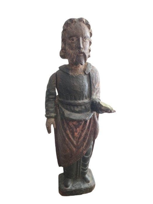 sculptuur, San Juan - 18 cm - Hout, Antiek en Kunst, Antiek | Overige Antiek