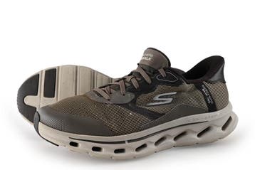 Skechers Sneakers in maat 43 Bruin, Kleding | Heren, Bruin, Verzenden, Zo goed als nieuw, Skechers