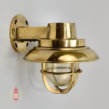Wandlamp - Messing, Glas
