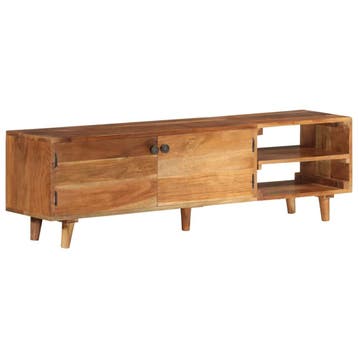 vidaXL Tv-meubel 140x30x40 cm massief acaciahout met, Verzenden