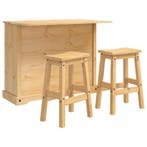 vidaXL Keuken eiland set Corona 3 pcs Honingwas Massief, Huis en Inrichting, Verzenden, Nieuw