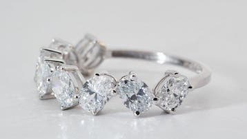 Zonder minimumprijs - Ring - 14 karaat Witgoud - 2.02ct. tw., Nieuw