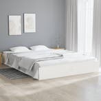 vidaXL Bedframe massief hout wit 160x200 cm, Verzenden, Nieuw