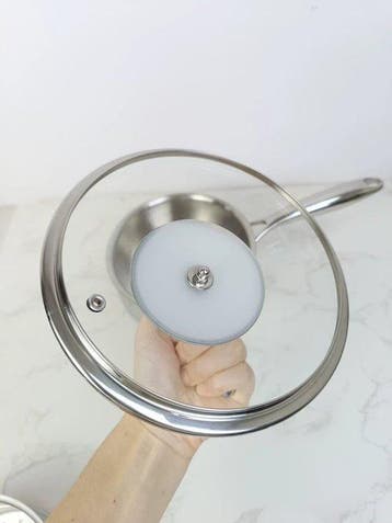 Borman Home - Poêle à frire - Poêle en acier inoxydable,