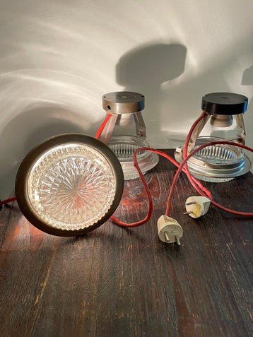 Plafondlamp (3) - Kristal - Hollywood Regency spots