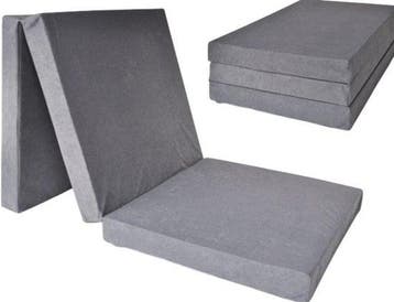 Opvouwbaar Matras Grijs | 10cm dik | Beste Prijs, Ophalen of Verzenden