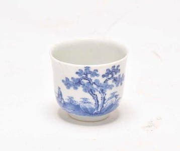 Tasse - Chinese blue de hue wine cup 18th century