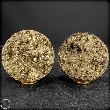 Ensemble de boules de pyrite – Boules de pierre naturelle