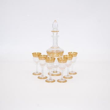 St. Louis - Thistle Gold - Drankservies (7) - Kristal