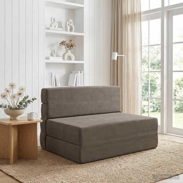 vidaXL Vouwbare Sofa Bed Lichtgrijs 70 x 72 x 60 cm Stof, Verzenden