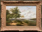 Jan Evert Morel II (1835-1905) - Romantisch landschap met, Antiek en Kunst