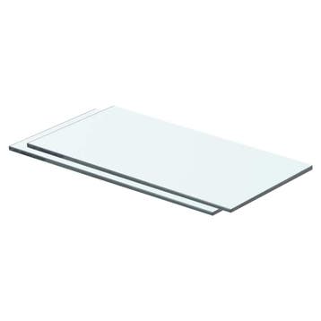 vidaXL Schappen 2 st 40x15 cm glas transparant, Verzenden, Nieuw