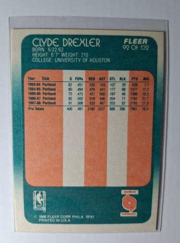 Portland Trail Blazers - NBA Basketbal - Clyde Drexler -, Verzamelen, Nieuw
