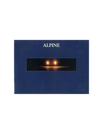 1992 ALPINE A610 TURBO BROCHURE FRANS, Ophalen of Verzenden