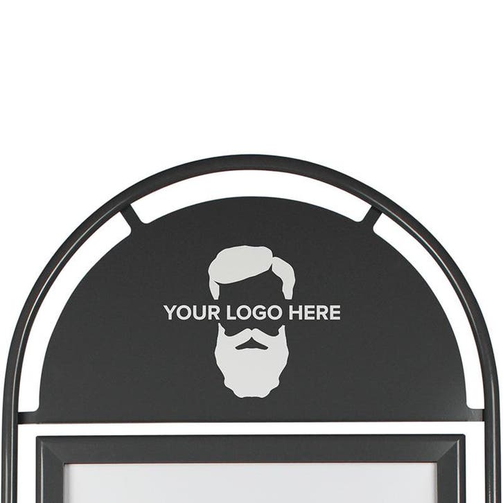 Bedrukt Topbord Round Tube A1 - Grey, Articles professionnels, Articles professionnels Autre, Envoi