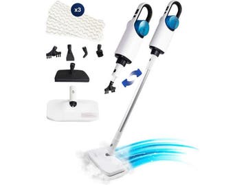 Samako Royal Elite - Stoomreiniger - 2-in-1 functie - Wit, Elektronische apparatuur, Verzenden, Zo goed als nieuw