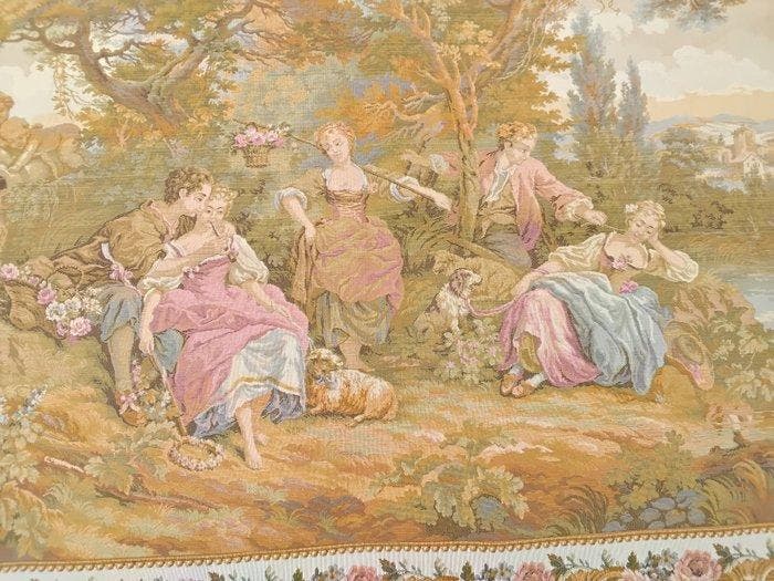 Gobelins - Tapisserie - 180 cm - 95 cm - Les amours, Antiquités & Art, Curiosités & Brocante