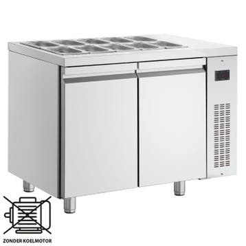 Saladette | 270L | RVS | 2 Deuren (1/1 GN) | Boven 10x 1/4, Verzenden, Nieuw in verpakking