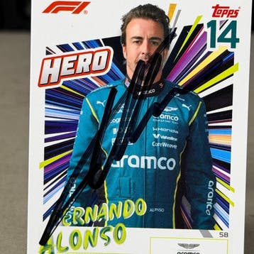 Aston Martin - Topps 58 Hero Fernando Alonso Signed -, Nieuw