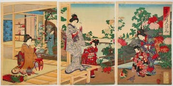 Ysai Nobukazu /  (1872–1944) Kikuen Kajin Ikebana —