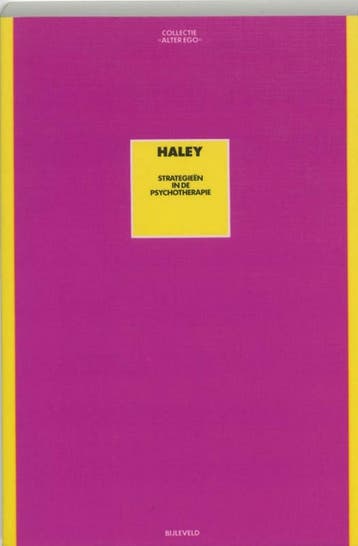 Strategieen in de psychotherapie / Collectie alter ego, Boeken, Verzenden, Gelezen, J. Haley