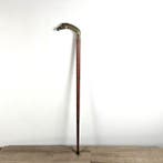 Wandelstok - Messing, Hout, Antiek en Kunst