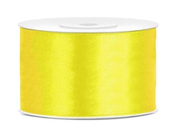 Satijn Lint Geel 38mm 25m, Verzenden, Nieuw
