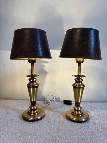 Marinisa - Lampe de table (2) - Série 500 - Laiton, Métal, Maison & Meubles