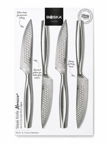 4x Luxury Steak Knives (Kitchen Knives) - Stainless Steel -, Antiek en Kunst