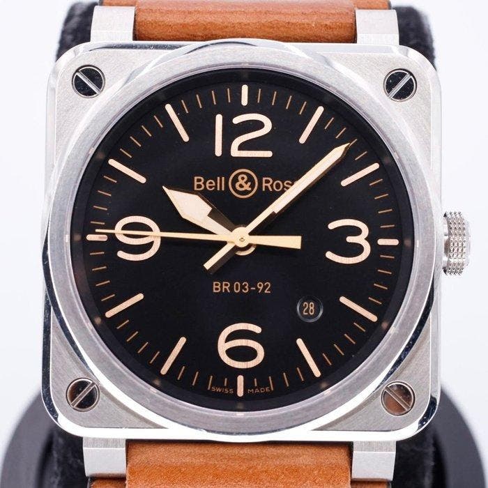 Bell & Ross - BR Golden Heritage - BR03-92 - Heren -, Handtassen en Accessoires, Horloges | Heren