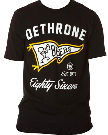 Dethrone The Pennant T-Shirt Katoen Zwart, Verzenden, Vechtsport