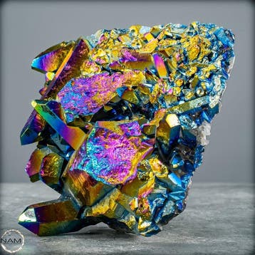 Zeldzame, prachtige Aura-amethist Geode- 702.48 g