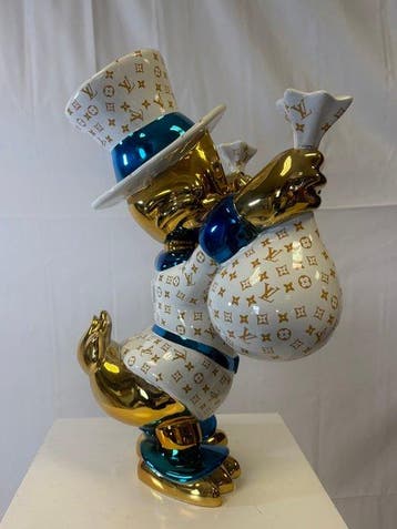 Naor - Sculpture, Luxury Money Duck - 60 cm - Résine - 2026