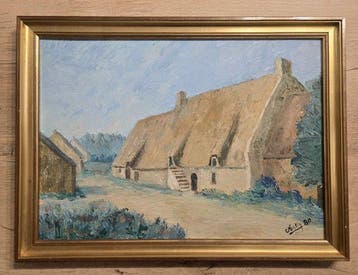 French School (XX) - Chaumière en brière
