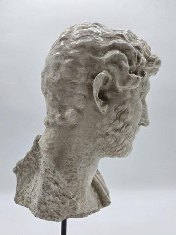 Sculpture, Adriano - 38 cm - poudre de marbre