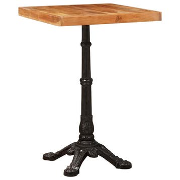 vidaXL Bistrotafel 50 x 50 x 76 cm Massief Acacia Hout Bruin, Huis en Inrichting, Verzenden, Nieuw