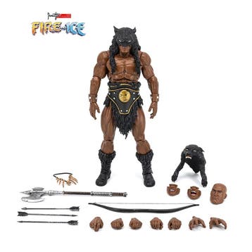 Fire and Ice Frazetta Action Figure 1/12 Darkwolf (Version 2, Ophalen of Verzenden