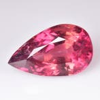 Paars, Roze Toermalijn - 7.74 ct - International Gemological, Nieuw