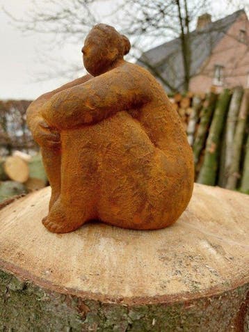 Beeld, sculpture of an artful and abstract statue of a, Antiek en Kunst