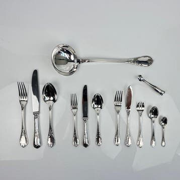 Christofle - Bestekset voor 12 personen (134) - Marly -, Antiek en Kunst
