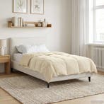 vidaXL Zomer Deken Gekwilt Crème 140 x 200 cm Microvezel, Verzenden
