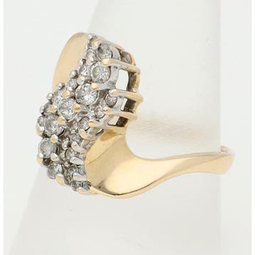 Bague - 14 carats Or jaune, Or blanc Diamant (Naturelle), Nieuw