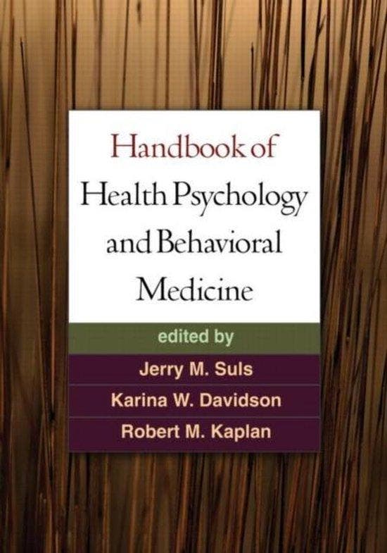 Handbook of Health Psychology and Behavioral Medicine, Boeken, Taal | Engels, Gelezen, Verzenden