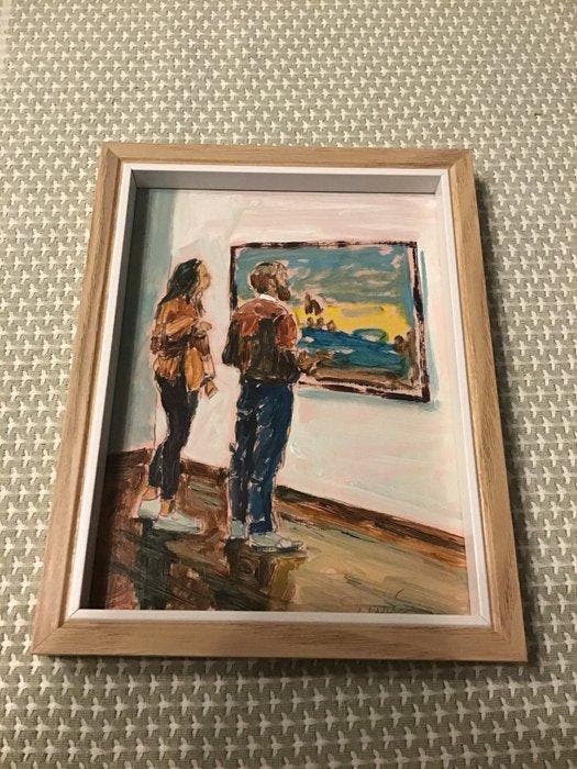 Jean Paul Surin (1946) - Het museum, Antiquités & Art, Art | Peinture | Classique