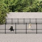 vidaXL Hondenkennel voor buiten 46,1 m² staal, Verzenden, Nieuw
